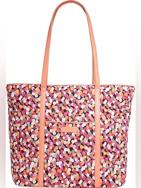 Vera Bradley Women’s Trimmed Vera Pixie Confetti One Size tote travel bag